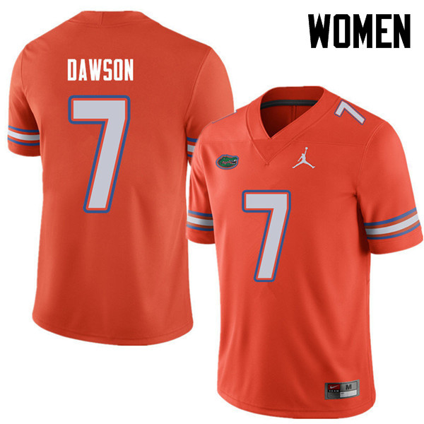 Jordan Brand Women #7 Duke Dawson Florida Gators College Football Jerseys Sale-Orange